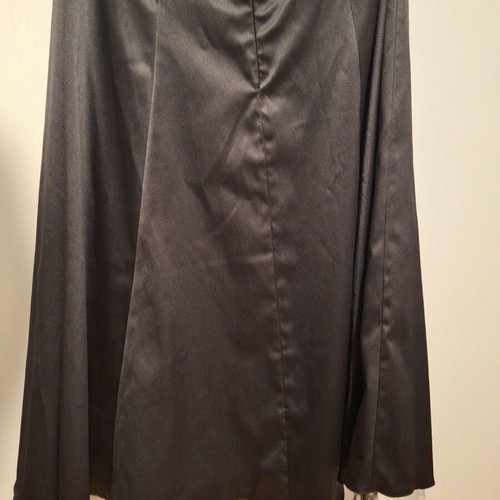 Black satin dress Large like new