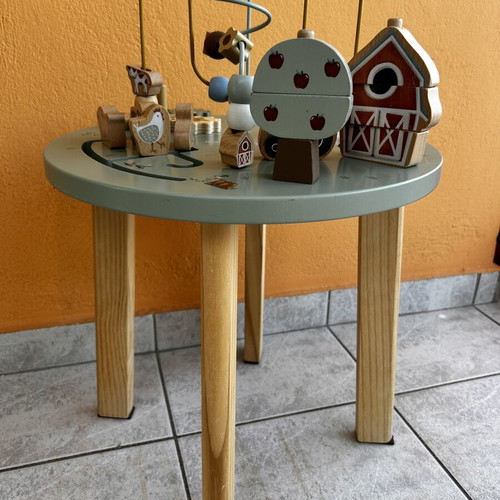 Little Dutch Wooden Activity Table Little Farm like new