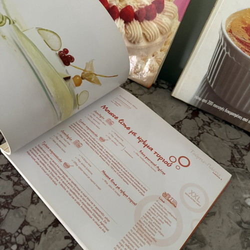 Cookbooks used, set of 3 for desserts and sweets
