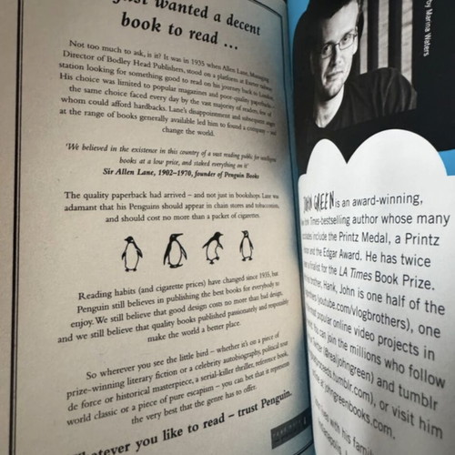 Book The Fault In Our Stars John Green used