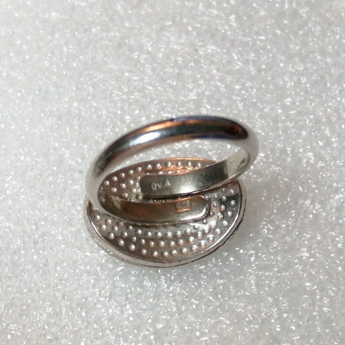 Silver 925 ring spiral design adjustable size new