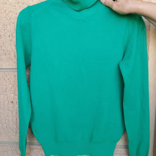 Green turtleneck sweater S/M