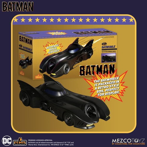 Batmobile Mezco 5 Points DC Comics 1989 Batman Movie new