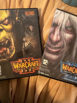 Warcraft 3 Reign of Chaos and Frozen Throne expansion set for PC like new
