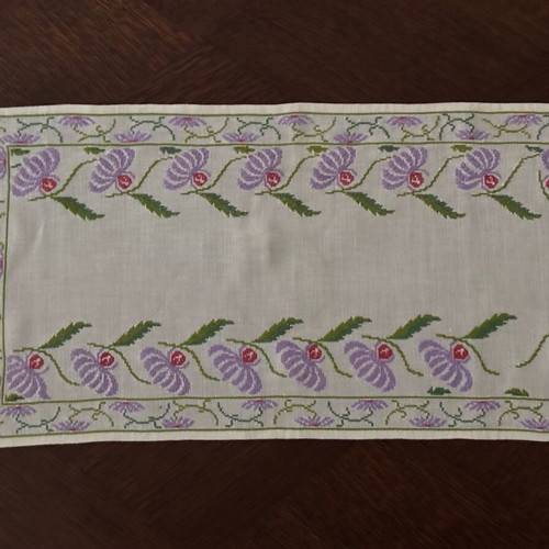 Cross-stitch embroidery used from 1960