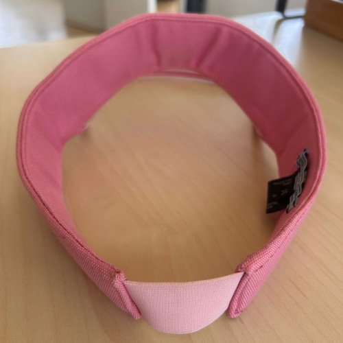 Prada pink visor hat with transparent shield like new, size M