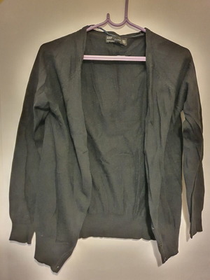 Zara thin black cardigan like new, with buttons, size XL