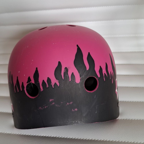 No Fear children's bicycle helmet 55-57 cm like new, pink-fuchsia