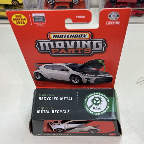 Matchbox Moving Parts 2024 Toyota Yaris GR Rally2 die-cast model new, sealed
