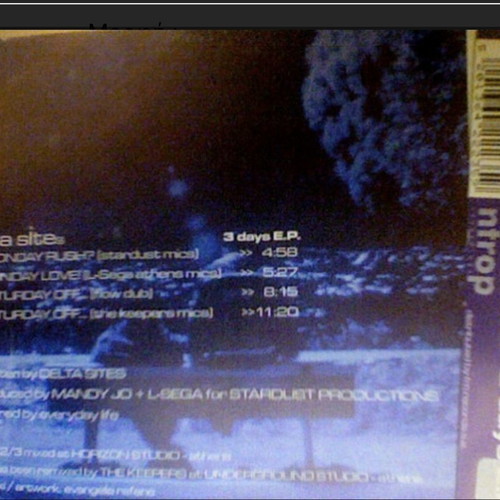 Delta Sites 3 days E.P. used, electronic