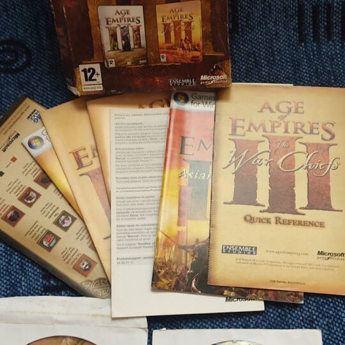Age of Empires Gold Edition used PC game with manuals