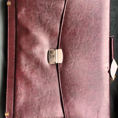 Professional briefcase new brown leatherette