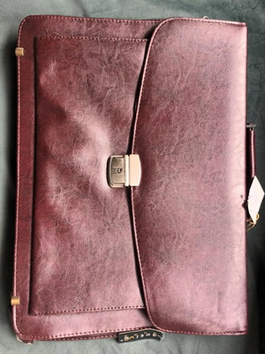 Professional briefcase new brown leatherette