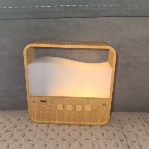 UPXNBOR digital alarm clock with warm LED night light, USB charging