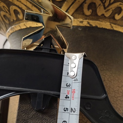 A-Cold-Wall belt used, brown and beige, size 100