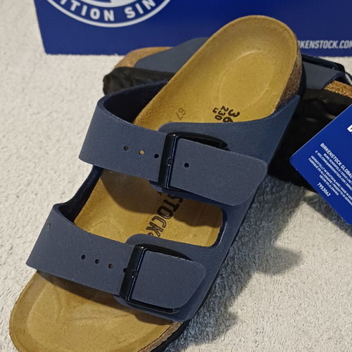 Birkenstock Arizona sandals, navy blue, size 36, narrow fit