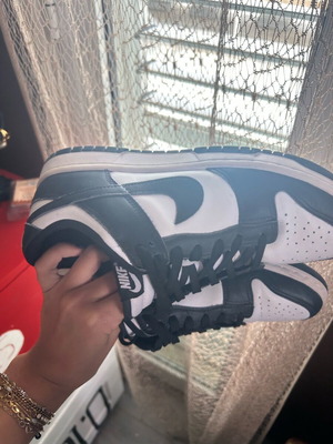 Panda Dunks Nike athletic shoes like new, size 40.5, black and white