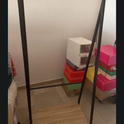 Entrance coat rack with shelf, 1.50m height