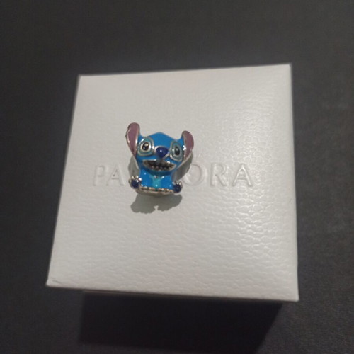 Pandora Charm Disney Stitch ALE S925 like new, blue