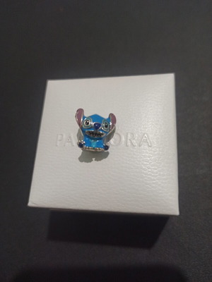Pandora Charm Disney Stitch ALE S925 like new, blue