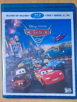 Cars 2 3D Blu-ray like new, Greek audio and subtitles