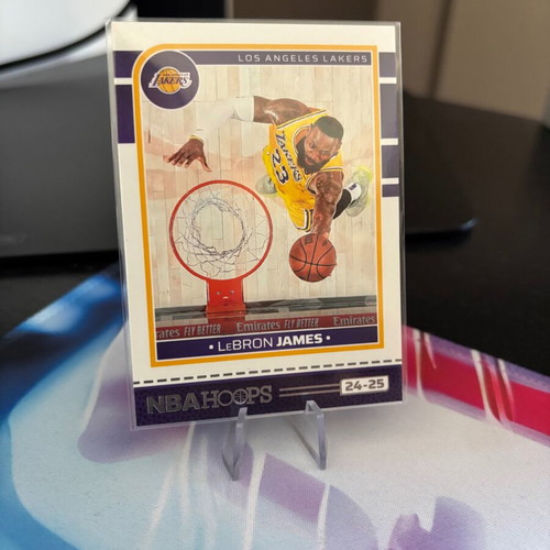 2024-25 Panini NBA Hoops LeBron James #18 card like new