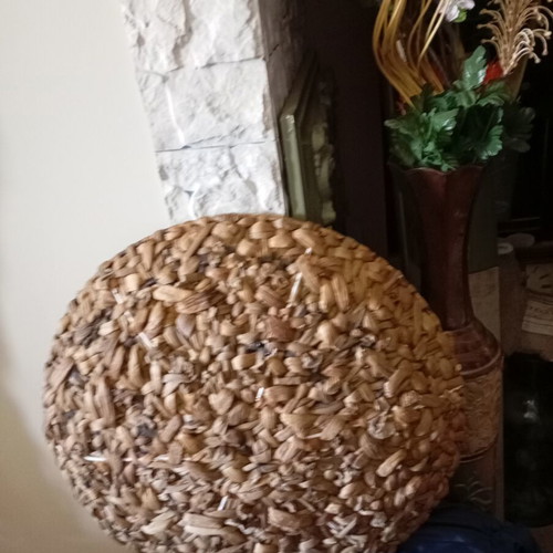 Woven plate like new, large, 51 cm diameter