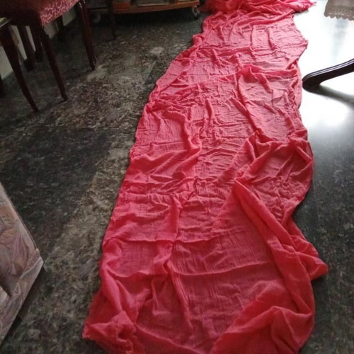 Fuchsia gauze used for wedding and baptism decoration 6 meters
