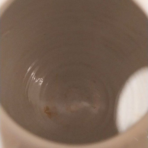 Handmade ceramic vase from the 70s used