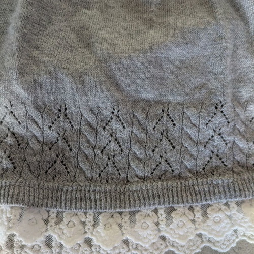 Grey knitted dress H&M L.O.G.G. like new, age 6-8 years