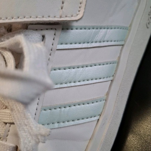 Adidas athletic shoes like new, white, size 32