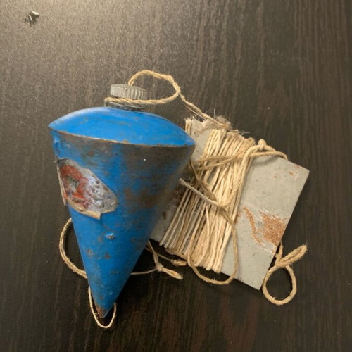 Old plumb bob used