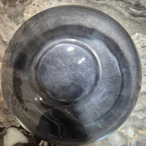 Schweppes collectible glass like new, low ombre black transparent