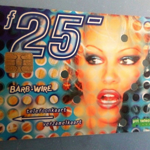 Pamela Anderson Barb Wire phone card 1995