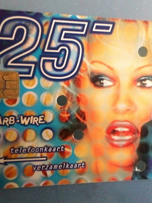 Pamela Anderson Barb Wire phone card 1995