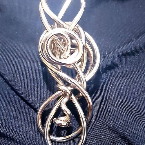 Carolina silver plated ring, handmade, Fantasy Unique Jewelry