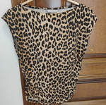 Leopard print top size L like new