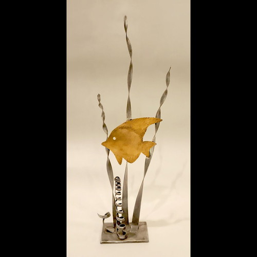 Vythos metal table decor new, minimalist design 43x15x6cm