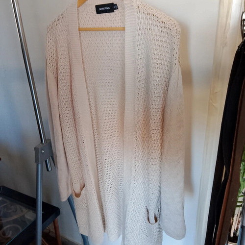 Minkpink long cardigan size S/M/L like new, beige