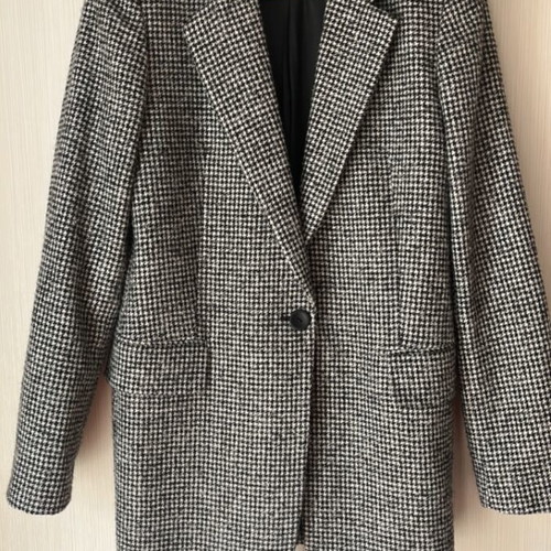 Massimo jacket black and white like new, size S