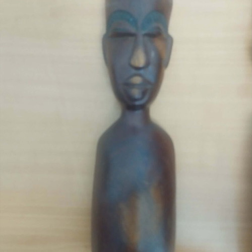 Authentic wooden African statues used from Congo