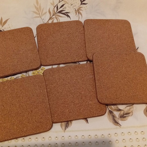 Natural Cork Souvenir Coaster Set like new, Zakynthos themes