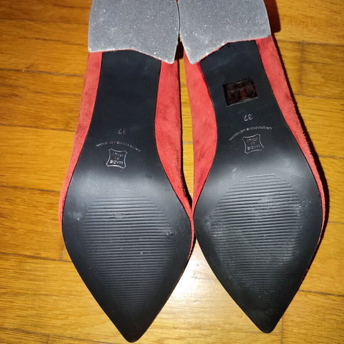 Massimo Granieri red suede women's pumps new size 37