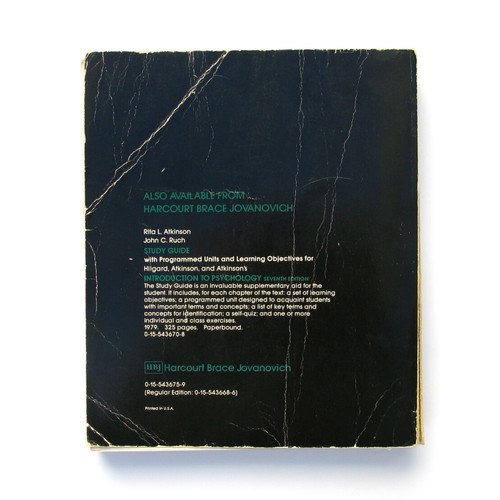 Introduction to Psychology 7th Edition textbook used