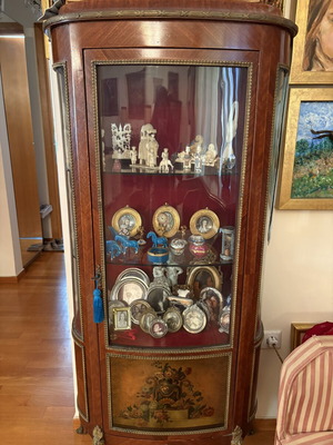 LuiXVI Gallery Showcase wooden marquetry, new condition