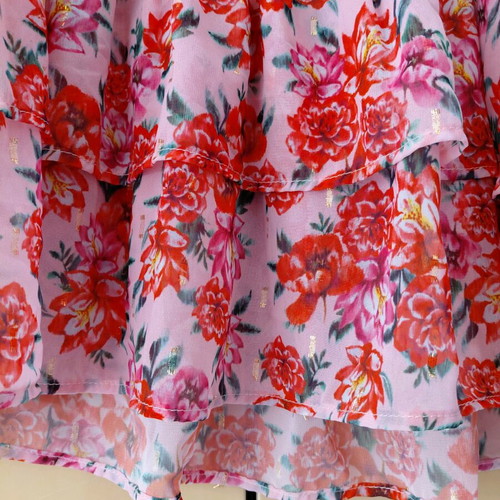 Replay Floral Cami Top L Made in Italy, new, multicolor with lurex