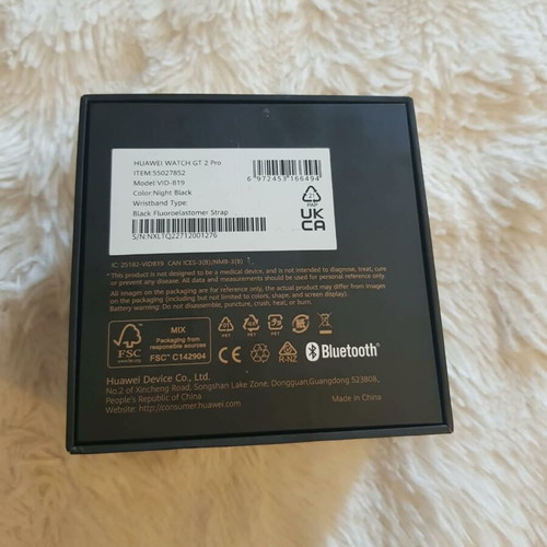 Huawei Watch GT 2 Pro smartwatch, black, titanium frame