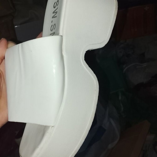 Shoes used, size 38.5, white platform sandals