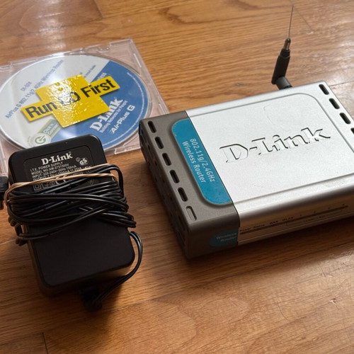 D-Link DI-524 Wireless 54 Mbps High Speed Router used, functional