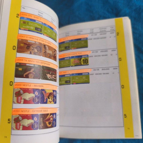 Catalogue of Greek Phone Cards 2006 used